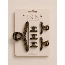 Yiora 6li Parlak Mandal Toka Ithal Premium 1 Adet Büyük Boy 2 Adet Orta Boy 3 Adet Küçük Boy