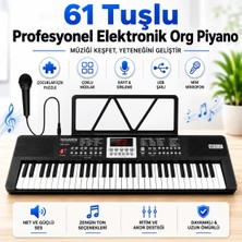 GreaTech Başlangıç Için 61 Tuşlu Elektronik Dijital Profosyenel Org Piyano Mikrafonlu Keyboard