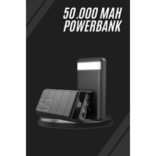 Astraltech Taşınabilir Powerbank 50.000 Mah 4 Girişli Hızlı Şarj LED Göstergeli Fenerli Şarj