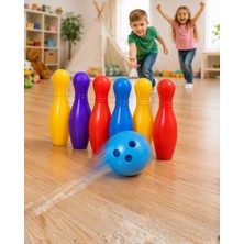 Astraltech Çocuk Bowling Seti Renkli Top ve 6 Kuka Içeren Eğitici Oyun