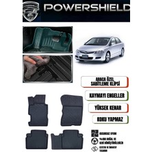 POWERSHIELD  Honda Civic Sedan  2006-2012 Uyumlu Premium 5D Havuzlu Oto Paspas Takımı