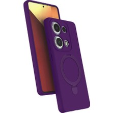 SBN - Store Xiaomi Redmi Note 13 Pro 4g Regal Magsafe Standlı Kapak - Derin Mor