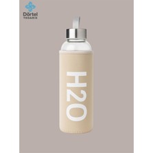 Tohana H2o Kılıflı Cam Matara 500 Ml Turuncu