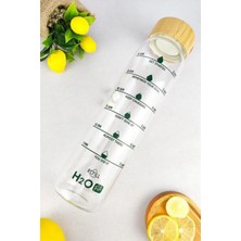 Tohana H2o Fit Bambu Kapaklı Cam Matara 1000 Ml ŞEFFAF