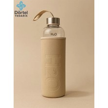 Tohana H2o Deri Kılıflı Cam Matara 500 Ml Pembe
