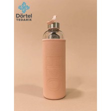 Tohana H2o Deri Kılıflı Cam Matara 500 Ml Pembe
