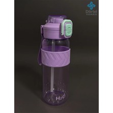 Tohana H2o Kilitli Kapaklı Tritan Suluk 1000 Ml Bpa İçermez, Sızdırmaz, Dayanıklı Spor Ve Günlük Matara Siyah