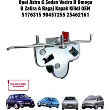 Opel Astra G Sedan / Vectra B / Omega B / Zafira A Bagaj Kapak Kilidi, Oem 5176315 90457255 25462161