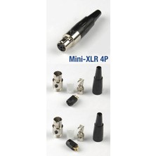 Mykablo 4 Pin Mini XLR Dişi Konnektör