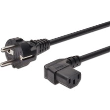Mykablo 3x1 mm C13 90 Derece Kaliteli Power Kablosu 2 Metre