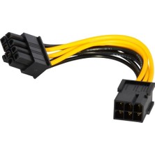 Mykablo 6 Pin Dişi to 8 Pin Erkek PCI-E Ekran Kartı Power Çevirici