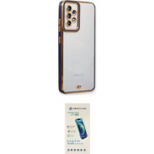Marsilyan™- Galaxy A73 5g Kılıf Çekirdek Klasik Serisi - Şeffaf Pasifik Cam Ekran Koruyucu