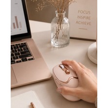 Just Cheap Store Ergonomik Tasarımlı Kablosuz Mouse Bluetooth ve USB Alıcılı