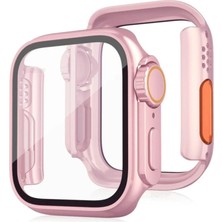 Hace Bazaar Apple Watch 41MM Watch 49MM Kasa Dönüştürücü ve Ekran Koruyucu - Rose Gold