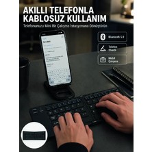 Hace Bazaar Taşınabilir Katlanabilir Bluetooth Klavye Ios Android Windows Uyumlu