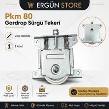 Ergün Store PKM80 Sürgülü Gardırop Tekeri Sürgü Tekeri Ray Kapak Teker