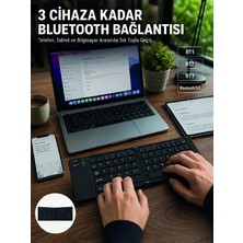 Hace Bazaar Katlanır Bluetooth Klavye Telefon Tablet Laptop Uyumlu Kablosuz Klavye