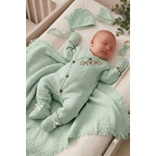 Baby Turp %100 Organik Pamuk Kız Bebek Müslin Hastane Çıkış Setti 10 Parça