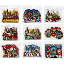 Just Cheap Store Istanbul Temalı Ahşap Buzdolapı Süsü Magnet ALK5825
