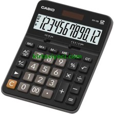 Casio DX-12B-BK-W-DC(CN) 12 Hane Masaüstü Hesap Makinesi