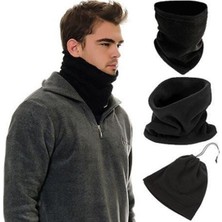 Larimar Çok Fonksiyonlu Unisex Terletmez Kumaş Ipli Polar Bere Boyunluk (5177)