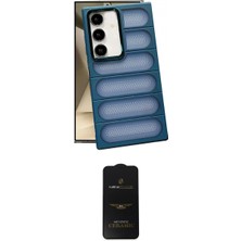 Marsilyan™- Galaxy S24 Plus Kılıf Yadigar Doku Özel Seri - Siyah 6d Antistatik Mat Seramik Hayalet Nano Ekran Koruyucu