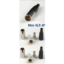 Mykablo 4 Pin Mini XLR Erkek Konnektör