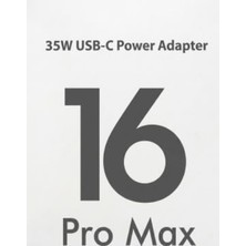 35W Usb-C Power Adapter Type-C Girişli 16 Pro Max Hızlı Şarj Adaptörü