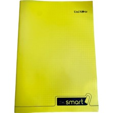 Uninote I'm Smart Kareli Defter Sarı Kapak A4 Okul Defteri