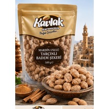 KKavlak Kuruyemiş Mardin Usulü Tarçınlı Badem Şekeri 500 Gr | Geleneksel Şeker Kaplı Badem | Yöresel Lezzet