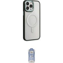 Marsilyan™- iPhone 15 Pro Kılıf Yankı Işık Özel Seri - Siyah Joko Magic 5d Cam