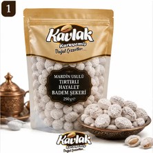 Kavlak Kuruyemiş Mardin Usulü Tırtırlı Hayalet Badem Şekeri 250 Gr | Geleneksel Mardin İmlebbesi | Şeker Kaplı Badem