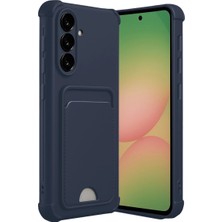 SBN - Store Samsung Galaxy A56 Kılıf Kelvin Kartvizitli Silikon - Lacivert