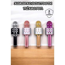 Şarjlı ve Uzun Pil Ömürlü Karaoke Mikrofon USB Bellek Destekli Profesyonel Ses - TOPRAK5171-25