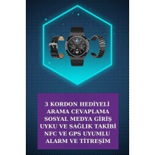 Kulak Içi Kablosuz Bluetooth Kulaklık ve Nfc ve Gps Özellikli Akıllı Saat Alar - TOPRAK8548-5