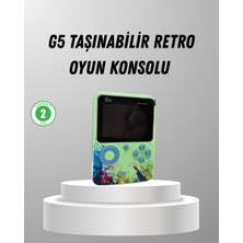 500 Oyunlu G5 Retro Mini Oyun Konsolu 3 Inç Ekran ve Tv Desteği - TOPRAK3588-5205