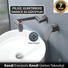 OEM Banyo Ankastre Dijital LED Lavabo Bataryası Antrasit Renk Sıva Altı Dahil 7 Yıl Garanti Ithal