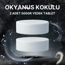 2X500 Gram - Okyanus Kokulu, Nem Alıcı Rutubet ve Küf Önleyici Yedek Tablet