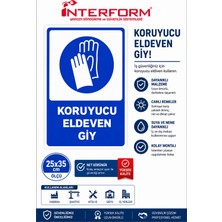 İnterform Koruyucu Eldiven Giy Levhası 25 x 35 cm