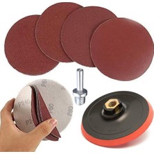 Cırt Zımpara Seti + Matkap Aparatı 115 mm (17 Parça)
