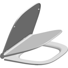 Elone Vitra S25 S20 Zentrum Uyumlu Duroplast Klozet Kapağı