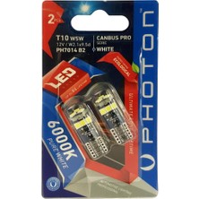 Photon Ampul T10 W5W 12V Canbus Pro LED (2'li Blister) Pht PH7014 B2