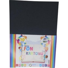 Bigibu Siyah A4 Ebat Fon Kartonu 90 Gr. 10 Adet 12991450501