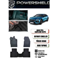POWERSHIELD Peugeot 408 2023 ve Sonrası Uyumlu ARACA ÖZEL 5D Premium Havuzlu Paspas Takımı