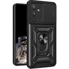 M.TK Moveteck Samsung Galaxy A57 Kılıf Kamera Korumalı Sürgülü Yüzüklü Armor Military Tank Kızaklı Kapak