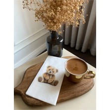 Peluş Ayı Baskılı Sunum Peçetesi 16LI