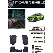 POWERSHIELD Peugeot (208)   2019 ve Sonrası Uyumlu Araca Özel Premium 5D Havuzlu Oto Paspas Takımı