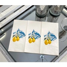 Desenli Limon Sunum Peçetesi 16'lı