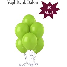 Lotus Party Pastel Acık Yeşil Renk Balon - Açık Yeşil Renk Balon 50 Adet