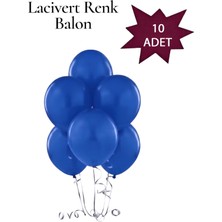 Lotus Party Pastel Lacivert Renk Balon - Lacivert Renk Balon 10 Adet